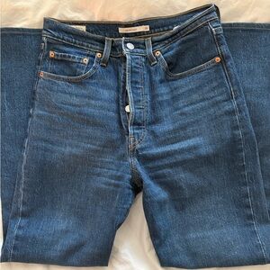 Levi’s Ribcage Boot Blue Denim Jean